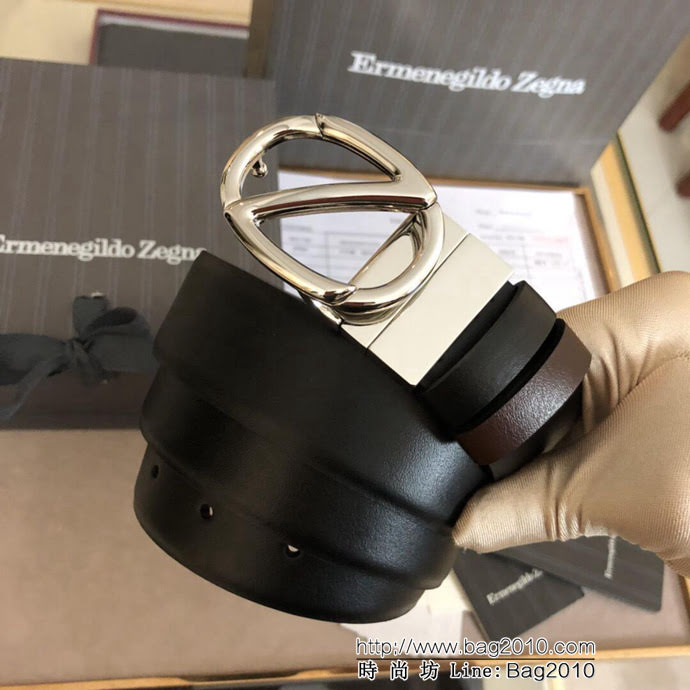Zegna 傑尼亞 2019春季首發 Italy專櫃在售正品 進口義大利皮 男士皮帶  xfp1405
